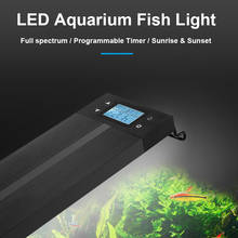 Full Spectrum LED Aquarium Lighting 45W 56W Programmable LED Aquarium Lamp Sunrise Sunset RGB Moonlight for Freshwater Fish Tank 2024 - купить недорого