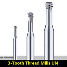 BEYOND 1pcs American UN 3-Thread Mill for Aluminium UNC UNF Carbide Tungsten Steel Milling Tooth Cutter NO.1-64 7/16-14 2024 - buy cheap