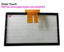 Xintai Touch 32 Inches 16:9 Ratio Projected Capactive Touch Screen Panel With 10 Touch Points Plug&Play 2024 - buy cheap