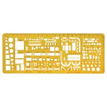 Geometric Electrician Formwork Template Ruler Stencil Drawing Measuring Tool 2024 - buy cheap