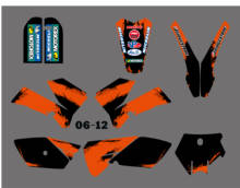 H2CNC GRAPHICS & BACKGROUND DECAL STICKER Kits Fit for KTM SX 85 SX85 2006 2007 2008 2009 2010 2011 2012 2024 - buy cheap