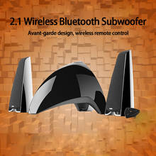 KYYSLB-altavoz E3360BT para ordenador de escritorio, Subwoofer inalámbrico con Bluetooth, Audio con Control remoto inalámbrico, 2,1 canales, 12W x 2 + 40W 2024 - compra barato