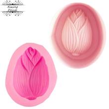 DIY lotus bud shape silicone mold cake decoration tool paper cup cake decoration resin mold baking accessories 2024 - buy cheap