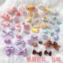 Hand-made sweet loniang pink blue purple yellow lolita hair accessories sweet hairpin soft cute girl star candy small side clip 2024 - buy cheap
