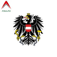 Aliauto Personality Funny Car Sticker Austria Flag Coat of Arms Waterproof Sunscreen Anti-UV Reflective Decal,9cm*10cm 2024 - buy cheap