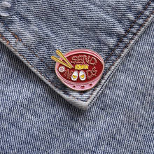 Отправка лапши эмалевая булавка японский значок Ramen брошь джинсовая одежда брошка на лацканы еда Jewerley подарок для друзей 2024 - купить недорого