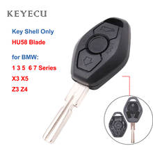 Keyecu Replacement Remote Key Shell Case for BMW Z3 Z4 X3 X5 E36 325i 3 5 7 525i 330i HU58 (Back Side with Words 315/433mhz) 2024 - buy cheap