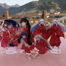 Anime Inuyasha Sesshoumaru Kikyo Acrylic Stand Figure Model Plate Student Cartoon Transparent Desktop Decor Toy Cosplay Gift 2024 - buy cheap