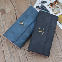 Casual Long Female Purse PU Leather Cards Holder Woman Wallets Casual Zipper Lady Bag 2024 - buy cheap