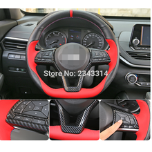 Panel de Control de volante Interior para Nissan Versa 2019 2020, cubierta de botón, Protector embellecedor, pegatina ABS, accesorios de estilo de coche 2024 - compra barato