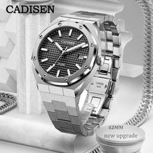 CADISEN Design Original Brand New 42MM Men Watches Mechanical Automatic NH35A Black Watch Men 100M Waterproof Date reloj hombre 2024 - buy cheap