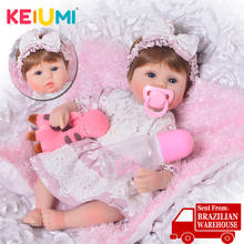 KEIUMI Hot Cloth body Reborn Baby Dolls Newborn Baby 17 inch Realistic Princess 43 cm Kids Playmates Baby Fashion DIY Toys 2024 - buy cheap