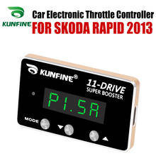 KUNFINE-acelerador electrónico para coche, acelerador de carreras, potenciador potente para SKODA RAPID 2013, piezas de sintonización 11 Drive 2024 - compra barato