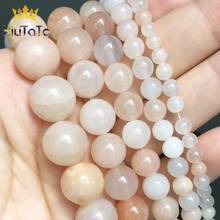 Cuentas espaciadoras redondas de Aventurina para fabricación de joyas, accesorios de pulsera DIY, piedra Natural, rosa claro, 15 '', 4, 6, 8, 10, 12mm 2024 - compra barato