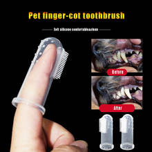 Pet Finger Toothbrush Pet Toothbrush Silicone Toothbrush Puppy Cat  Brush Suit Fingers Pet Toothbrush 2024 - buy cheap