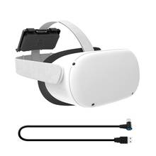 Новые очки виртуальной реальности VR Мощность банк Крепежная Скоба Батарея держатель для Oculus Quest 2/1 или Vive Deluxe аудио ремень Очки виртуальной реальности VR гарнитура игровые аксессуары 2024 - купить недорого