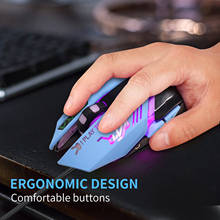 Mouse ergonômico para computador, com fio usb, 6 botões, 2400dpi, respirável, leve, para jogos em computador, pc, tablet, notebook 2024 - compre barato