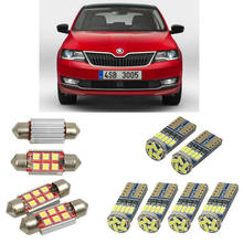 Interior led Car lights For Skod-a rapid na2 sedan car accessories License Plate Light 8pc 2024 - buy cheap