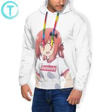 Sudadera con capucha para hombre y mujer, prenda deportiva de poliéster en color gris con diseño impreso de la película Satania Knockoff Hypebeast, ropa para Parte Superior Femenina, de otoño 2024 - compra barato