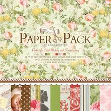 24sheet 305MM Scrapbooking Packs Paper DIY Scrapbook Paper Decor Craft Origami Art Photo Album Background Pads Paper Card Making 2024 - buy cheap