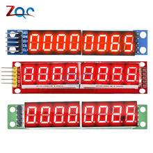 Placa roja/azul/Verde MAX7219, módulo de Control de pantalla LED de 8 dígitos para Arduino 3,3 V 5V, microcontrolador Serial de 7 segmentos 2024 - compra barato