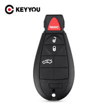 KEYYOU-mando a distancia inteligente para coche, llave sin llave para Dodge Charger Magnum Challenger Chrysler 300 2008-2012, 3 + 1, 4 botones 2024 - compra barato
