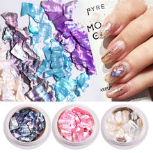 1 box 3D Abalone Shell Nail Sticker Gradient Pearl Shell Slice Slider Summer DIY Gel Polish Manicure Nail Art Decorations 2024 - buy cheap