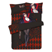 Juego de ropa de cama de Anime, juego de cama con funda de almohada, sábana y funda de edredón para cama Otaku, Jabami Yum, Twin/Queen/King, 3 uds./4 Uds. 2024 - compra barato