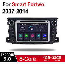 Android Car Multimedia player 2 Din WIFI GPS Navigation Autoradio For Smart Fortwo 2007~2014 NTG touch screen Bluetooth WIFI SD 2024 - buy cheap