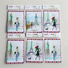 Fashion Miss love travel Passport Cover ID Credit Card Bag 3D Design PVC Leather Business Card Holder Passport Holder 14*9.6CM 2024 - buy cheap