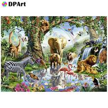 Алмазная живопись 5D полная квадратная/круглая дрель лес животное слон Daimond Стразы вышивка крестом Pic M334 2024 - купить недорого
