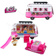 Куклы LOL Surprise, игрушечный Мобильный автомобиль для пикника, семейные игры, фигурка из ПВХ, кукла Lol, набор игрушек для детей, подарки на день рождения для девочек 2S80 2024 - купить недорого