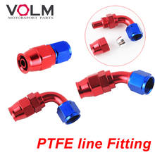 AN10 Swivel PTFE Hose End Fitting Straight 45 90  Degree For PTFE Oil Fuel Line  JT44 2024 - buy cheap