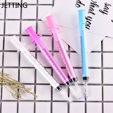 Syringe Pen Creative Design Syringe Peculiar Shape Cute Stationery Ballpoint Pen Bullet 38mm Automatic Ballpen 1pcs Low Price 2024 - buy cheap