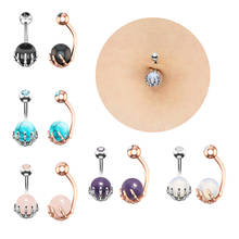 1pc Claw Belly Button Rings Navel Piercing Surgical Steel Bar Zircon Ombligo Party Stud Barbell for Woman Sexy Body Jewelry 14G 2024 - buy cheap