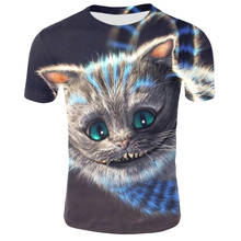 2019 Summer New Animal Cat 3D Printed T Shirts Women/Men Short Sleeve Cat T Shirts Casual Streetwear Tops 2024 - buy cheap