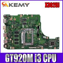 Akemy X302UJ With I3-6100 CPU 4GB RAM motherboard For Asus X302UA X302UJ Laptop Mainboard Rev 2.0 DDR4 4G X302UA-UJ MAIN BOARD 2024 - buy cheap