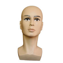 Cabeza de maniquí masculino con hombros, exhibición de sombrero, peluca, entrenamiento, maquillaje, modelo, cabeza, 1 ud. 2024 - compra barato