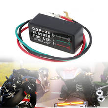 3Pin 12V Black Motorcycle LED Lamp Blinker Flasher Relay Turn Signal Light DOP-3X Flash Relay For Car Motorbike Halogen 2024 - buy cheap