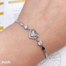 Pulseira feminina moissanite d vvs 925 prata pura diamante estilo mais recente promoção de venda 2024 - compre barato