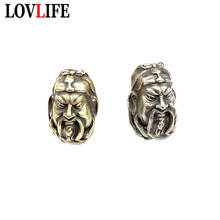 Brass Chinese Guan Gong Buddha Knife Pendants for Keychain Jewelry Outdoor Umbrella Rope Bracelet DIY Paracord Beads Accessories 2024 - buy cheap