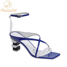 Phoentin-Sandalias modernas para mujer, zapatos de tacón alto de fiesta de cuero genuino de alta calidad, a la moda, para verano, FT1437, 2021 2024 - compra barato