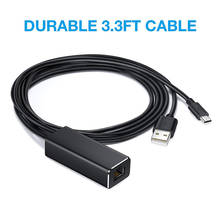 For Chromecast Ethernet Adapter USB 2.0 To RJ45 For Google For Chromecast 2 1 Ultra Audio TV Stick Micro USB Network Card 2024 - buy cheap