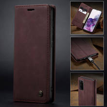 Magnetic Leather Case For Samsung Galaxy S20 Ultra S10 Plus S10E S8 S9 Plus A70 A50 S20 Plus Phone Case Wallet Case Flip Cover 2024 - buy cheap