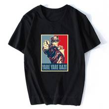 Yare yare camiseta estampa daze jojos aventura bizarra vintage joestar yoga camiseta de algodão masculina estilo desenho animado camiseta 2024 - compre barato