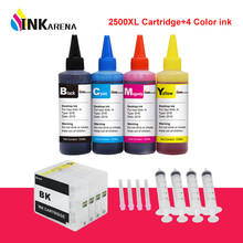 Чернильный картридж для принтера INKARENA PGI 2500XL + 4 × 100 мл набор для заправки чернил для Canon PGI-2500 XL MAXIFY IB4050 IB4150 MB5050 2024 - купить недорого