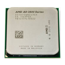 Четырехъядерный процессор AMD A8-Series A8 3870K A8 3870 3,0 ГГц AD3870WNZ43GX Socket FM1 2024 - купить недорого