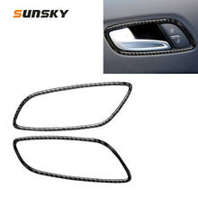 Car Door Handle Frame Strip Carbon Fiber Decorative Sticker for Audi TT 8n 8J MK123 TTRS 2008-2014 2024 - buy cheap