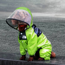 THE DOG FACE Raincoat Pet Waterproof Detachable Rain Jacket Water Resistant Jumpsuit Clothes Fashion Patterns Coat Rainy Day 2024 - buy cheap