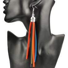 UKEBAY New Multicolor Tassel Earrings Women Long Drop Earrings 5 Colors Rubber Jewelry Gothic Ear Accessories Lengthen Earring 2024 - buy cheap